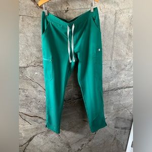EUC*Figs Yola Scrub Skinny Pants~Hunter Green-Small